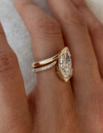 2 Carat Marquise Statement | Brilliant White | 14K White Gold | Effortless Elegance - Image 8