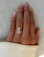 2 Carat Marquise Statement | Brilliant White | 14K White Gold | Effortless Elegance - Image 9