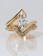 2 Carat Marquise Statement | Brilliant White | 14K White Gold | Effortless Elegance - Image 10