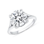 4.51 Carat Round Brilliant Statement | Brilliant White | 18K White Gold | Everyday Royalty - Image 2