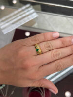 Emerald Statement | 18K White Gold | Classic Charm | Heirloom - Image 2