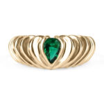 Emerald Statement | 18K White Gold | Classic Charm | Heirloom - Image 4