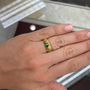 Emerald Statement | 18K White Gold | Classic Charm | Heirloom