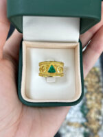 6 Carat Emerald Statement | SI | 18K White Gold | Refined Grandeur - Image 4