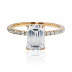 2.02 Carat Emerald Diamond Ring | 18K Rose Gold | Everyday Royalty