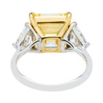 7.52 Carat Asscher Statement | Fancy Yellow | 18K White Gold | Rare Fancy-Color Splendour - Image 3
