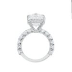 13.06 Carat Oval Diamond Ring | Brilliant White | 18K White Gold | Iconic Presence - Image 5