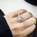 13.06 Carat Oval Diamond Ring | Brilliant White | 18K White Gold | Iconic Presence - Image 7