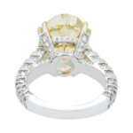 13.67 Carat Oval Statement | Fancy Yellow | 18K White Gold | Sunlit Royal Radiance - Image 5