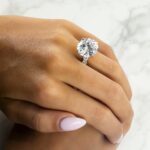 15.35 Carat Round Brilliant Diamond Ring | Brilliant White | 18K White Gold - Image 6