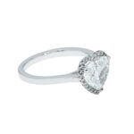 2.52 Carat Heart Shape Diamond Ring | Brilliant White | 18K White Gold | Effortless Elegance - Image 2