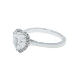 2.52 Carat Heart Shape Diamond Ring | Brilliant White | 18K White Gold | Effortless Elegance - Image 3