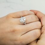 3.29 Carat Oval Diamond Ring | Brilliant White | 18K White Gold | Modern Nobility | Heirloom - Image 6