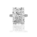 22.26 Carat Radiant Diamond Ring | Brilliant White | 18K White Gold - Image 2