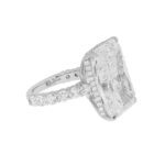 22.26 Carat Radiant Diamond Ring | Brilliant White | 18K White Gold - Image 3