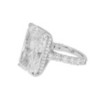 22.26 Carat Radiant Diamond Ring | Brilliant White | 18K White Gold - Image 4