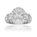 5.77 Carat Oval Diamond Ring | Brilliant White | 18K White Gold | Signature Sophistication - Image 2