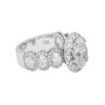 5.77 Carat Oval Diamond Ring | Brilliant White | 18K White Gold | Signature Sophistication - Image 3