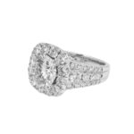 7.22 Carat Round Brilliant Diamond Ring | Brilliant White | 18K White Gold - Image 4