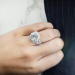 7.22 Carat Round Brilliant Diamond Ring | Brilliant White | 18K White Gold - Image 6