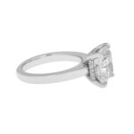 4.17 Carat Cushion Diamond Ring | Mixed / Other | 18K White Gold | Effortless Elegance - Image 2