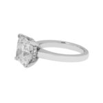 4.17 Carat Cushion Diamond Ring | Mixed / Other | 18K White Gold | Effortless Elegance - Image 3
