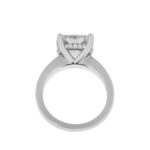 4.17 Carat Cushion Diamond Ring | Mixed / Other | 18K White Gold | Effortless Elegance - Image 4