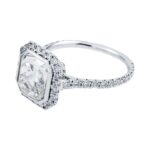 4.98 Carat Round Brilliant Diamond Ring | Brilliant White | 18K White Gold - Image 3