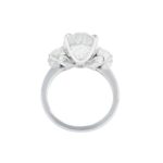 6.01 Carat Oval Diamond Ring | Brilliant White | 18K White Gold | Timeless Brilliance - Image 5