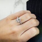 5.11 Carat Oval Diamond Ring | Brilliant White | 18K White Gold | Timeless Brilliance - Image 7