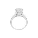 4.41 Carat Cushion Diamond Ring | Brilliant White | 18K White Gold | Effortless Elegance - Image 5