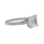 4.61 Carat Asscher Diamond Ring | Brilliant White | 18K White Gold | A Classic Statement - Image 2