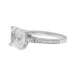 4.61 Carat Asscher Diamond Ring | Brilliant White | 18K White Gold | A Classic Statement - Image 3
