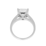 4.61 Carat Asscher Diamond Ring | Brilliant White | 18K White Gold | A Classic Statement - Image 4
