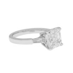 4.97 Carat Asscher Diamond Ring | Brilliant White | 18K White Gold | Effortless Elegance - Image 2