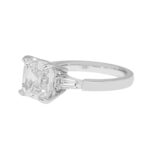4.97 Carat Asscher Diamond Ring | Brilliant White | 18K White Gold | Effortless Elegance - Image 3