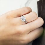 4.97 Carat Asscher Diamond Ring | Brilliant White | 18K White Gold | Effortless Elegance - Image 5