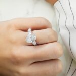 7.38 Carat Oval Diamond Ring | Mixed / Other | 18K White Gold | Refined Grandeur | Heirloom - Image 2