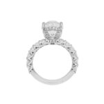7.38 Carat Oval Diamond Ring | Mixed / Other | 18K White Gold | Refined Grandeur | Heirloom - Image 7