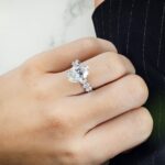 7.38 Carat Oval Diamond Ring | Mixed / Other | 18K White Gold | Refined Grandeur | Heirloom - Image 8