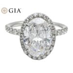 5.97 Carat Oval Diamond Ring | Brilliant White | 18K White Gold | Timeless Brilliance - Image 7