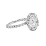 6.67 Carat Round Brilliant Diamond Ring | Brilliant White | 18K White Gold - Image 3