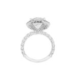 6.67 Carat Round Brilliant Diamond Ring | Brilliant White | 18K White Gold - Image 5