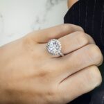 6.67 Carat Round Brilliant Diamond Ring | Brilliant White | 18K White Gold - Image 6