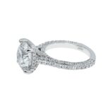 7 Carat Round Brilliant Diamond Ring | Brilliant White | 18K White Gold - Image 4