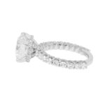 7.02 Carat Round Brilliant Diamond Ring | Brilliant White | 18K White Gold - Image 2