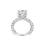7.02 Carat Round Brilliant Diamond Ring | Brilliant White | 18K White Gold - Image 4