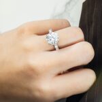 7.02 Carat Round Brilliant Diamond Ring | Brilliant White | 18K White Gold - Image 5