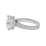 8.29 Carat Round Brilliant Diamond Ring | Brilliant White | 18K White Gold - Image 4