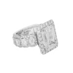 11.43 Carat Emerald Diamond Ring | 18K White Gold | High Jewellery Supremacy - Image 2